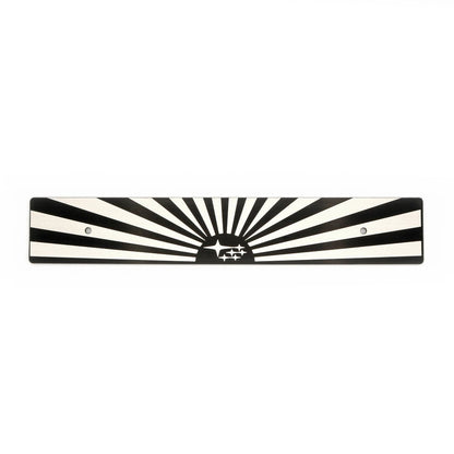 Billetworkz "Rising Sun Stars" License Plate Delete - JDMusclePlate DeletebwzBW-LPD-RSST-USUniversal Fitment: Holes 7" Apart (U.S. License Plate Mounting)