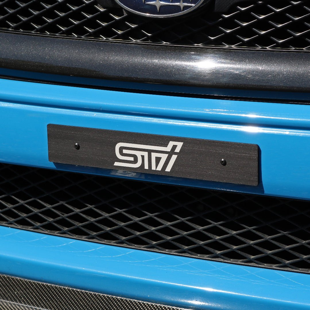 Billetworkz "STI" License Plate Delete - JDMuscleLicense Plate HolderbwzBW-LPD-STI-USUniversal Fitment: Holes 7" apart (U.S. License Plate Mounting)