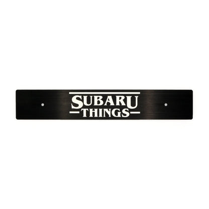 Billetworkz "Subaru Things" License Plate Delete - JDMuscleLicense Plate HolderbwzBW-LPD-SUBT-USUniversal Fitment: Holes 7" Apart (U.S. License Plate Mounting)