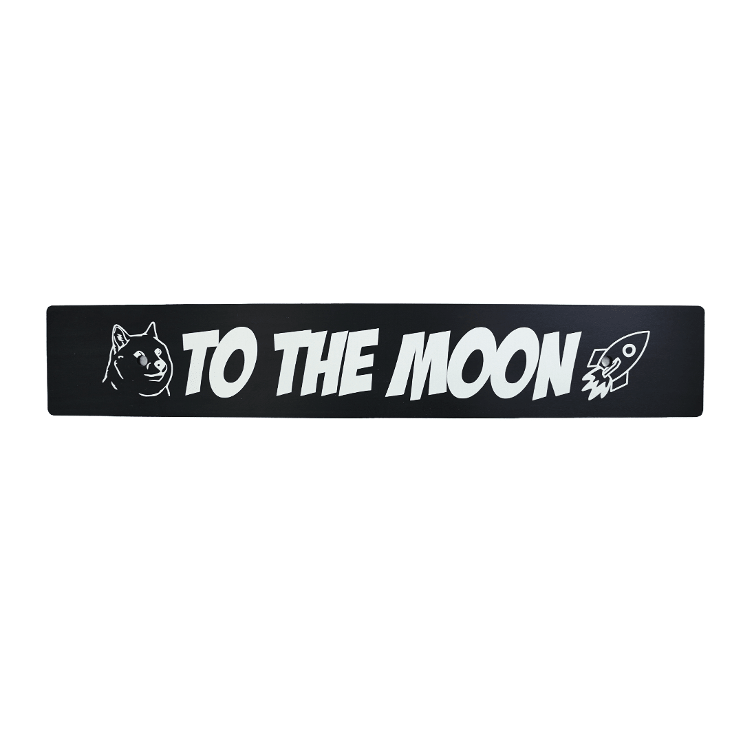 Billetworkz "To the Moon" License Plate Delete - JDMusclePlate DeletebwzBW-LPD-MOON-USUniversal Fitment: Holes 7" Apart (U.S. License Plate Mounting)