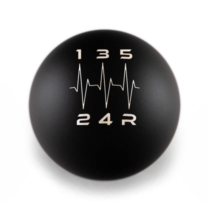 Billetworkz Weighted Shift Knob - 5 Speed Heartbeat Engraving - Subaru WRX - JDMuscleShift KnobBW-KNB-WRX5-HB5-MBLK-SPMatte BlackSphere