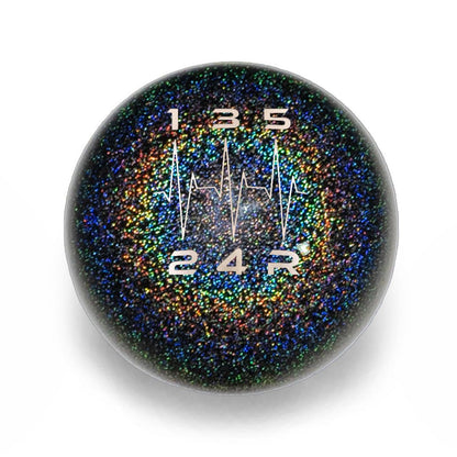 Billetworkz Weighted Shift Knob - 5 Speed Heartbeat Engraving - Subaru WRX - JDMuscleShift KnobBW-KNB-WRX5-HB5-RBSP-SPRainbow SparkleSphere