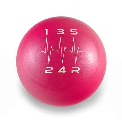 Billetworkz Weighted Shift Knob - 5 Speed Heartbeat Engraving - Subaru WRX - JDMuscleShift KnobBW-KNB-WRX5-HB5-CPNK-SPCandy PinkSphere