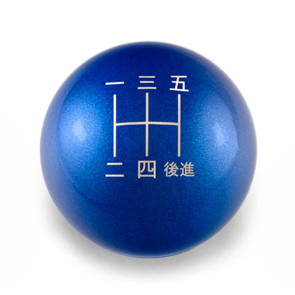 Billetworkz Weighted Shift Knob - 5 - Speed Japanese Engraving for Subaru - JDMuscleShift KnobbwzBW-KNB-SUB5-JAP5-CBLU-SPCandy BlueSphere