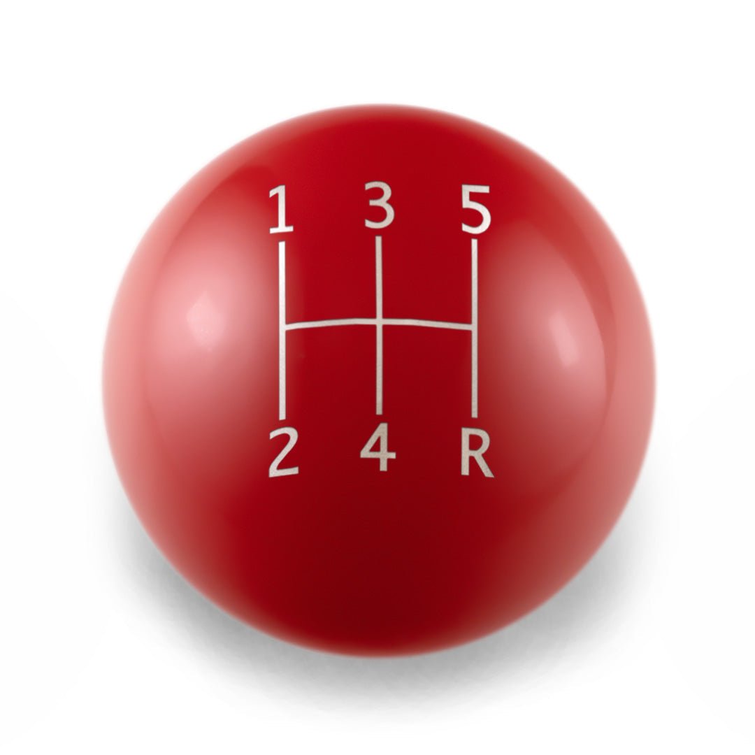 Billetworkz Weighted Shift Knob - 5 - Speed Standard Engraving for Subaru - JDMuscleShift KnobbwzBW-KNB-SUB5-STD5-GRED-SPGloss RedSphere