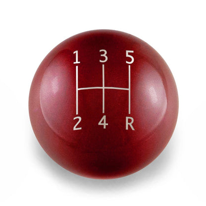 Billetworkz Weighted Shift Knob - 5 - Speed Standard Engraving for Subaru - JDMuscleShift KnobbwzBW-KNB-SUB5-STD5-CRED-SPCandy RedSphere