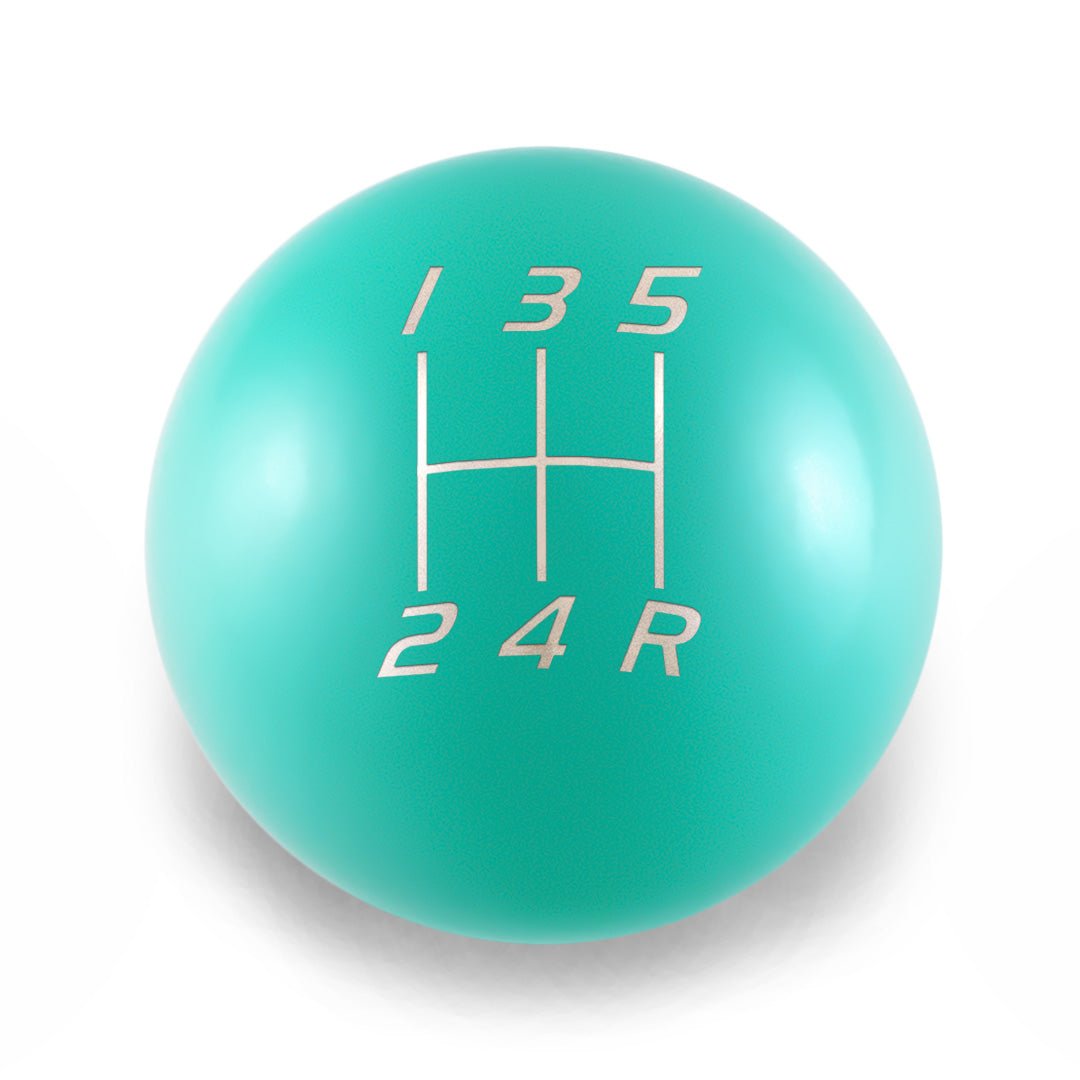 Billetworkz Weighted Shift Knob - 5 Speed Velocity Engraving - Subaru WRX - JDMuscleShift KnobBW-KNB-WRX5-VEL5-HYTL-SPHyper TealSphere