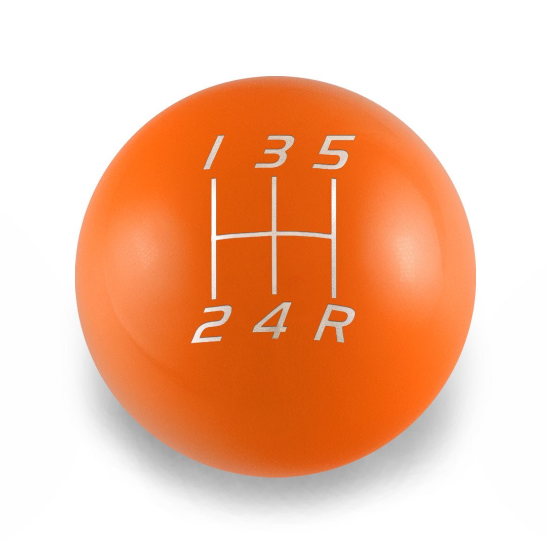 Billetworkz Weighted Shift Knob - 5 Speed Velocity Engraving - Subaru WRX - JDMuscleShift KnobBW-KNB-WRX5-VEL5-GORA-SPGloss OrangeSphere