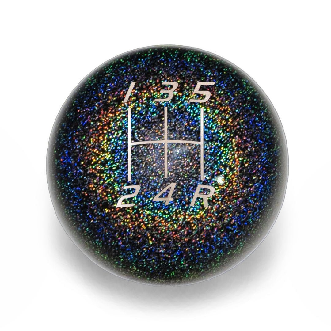 Billetworkz Weighted Shift Knob - 5 Speed Velocity Engraving - Subaru WRX - JDMuscleShift KnobBW-KNB-WRX5-VEL5-RBSP-SPRainbow SparkleSphere