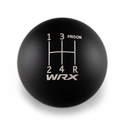 Billetworkz Weighted Shift Knob - 5 Speed WRX Jail-Prison Engraving - Subaru WRX - JDMuscleShift KnobBW-KNB-WRX5-WRX5JL-MBLK-SPMatte BlackSphere
