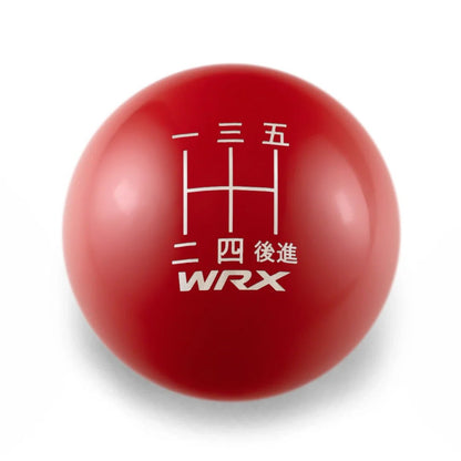 Billetworkz Weighted Shift Knob - 5 Speed WRX Japanese Engraving - Subaru WRX - JDMuscleShift KnobBW-KNB-WRX5-WRX5J-GRED-SPGloss RedSphere