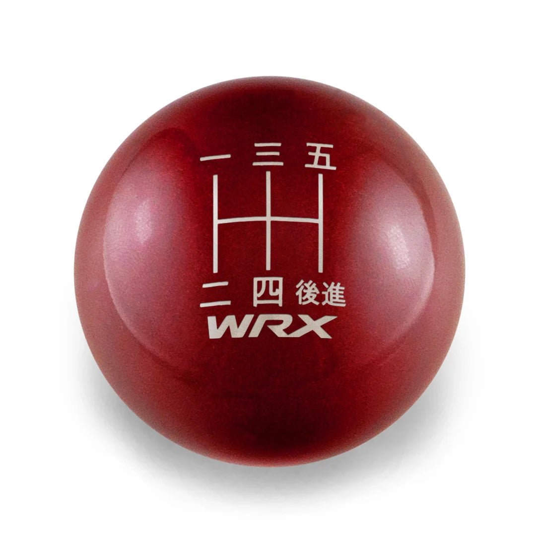 Billetworkz Weighted Shift Knob - 5 Speed WRX Japanese Engraving - Subaru WRX - JDMuscleShift KnobBW-KNB-WRX5-WRX5J-CRED-SPCandy RedSphere