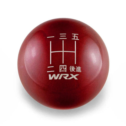 Billetworkz Weighted Shift Knob - 5 Speed WRX Japanese Engraving - Subaru WRX - JDMuscleShift KnobBW-KNB-WRX5-WRX5J-CRED-SPCandy RedSphere