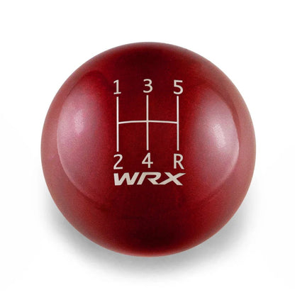 Billetworkz Weighted Shift Knob - 5 Speed WRX Standard Engraving - Subaru WRX - JDMuscleShift KnobBW-KNB-WRX5-WRX5-CRED-SPCandy RedSphere
