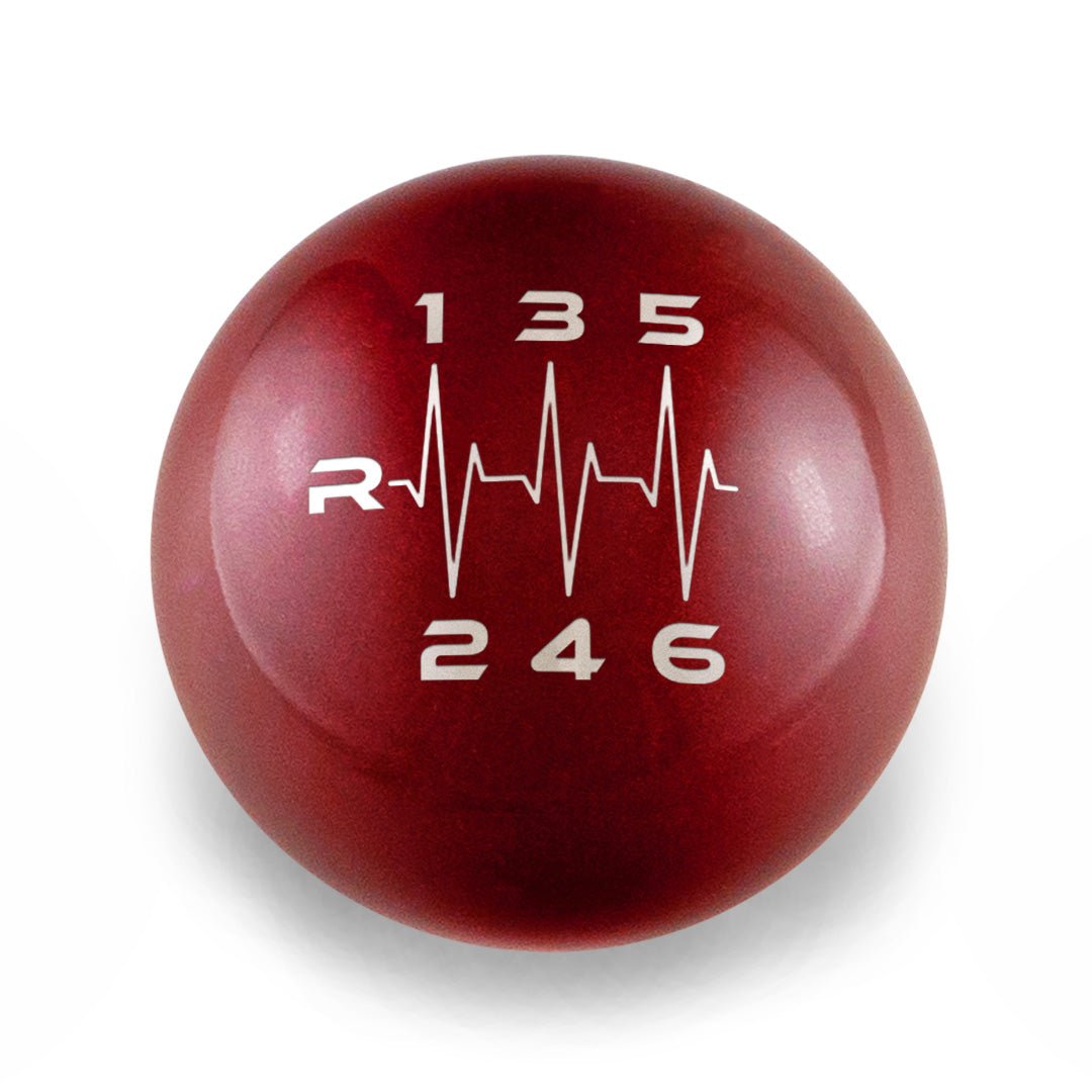 Billetworkz Weighted Shift Knob - 6 Speed Heartbeat Engraving - 2013-2021 BRZ/FR-S/86 Fitment - JDMuscleShift KnobBW-KNB-BRZ1-HB6-CRED-SPCandy RedSphere