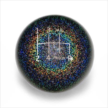 Billetworkz Weighted Shift Knob - 6 Speed Jail - Prison Engraving for Subaru - JDMuscleShift KnobbwzBW-KNB-SUB6-JP-RBSP-SPRainbow SparkleSphere