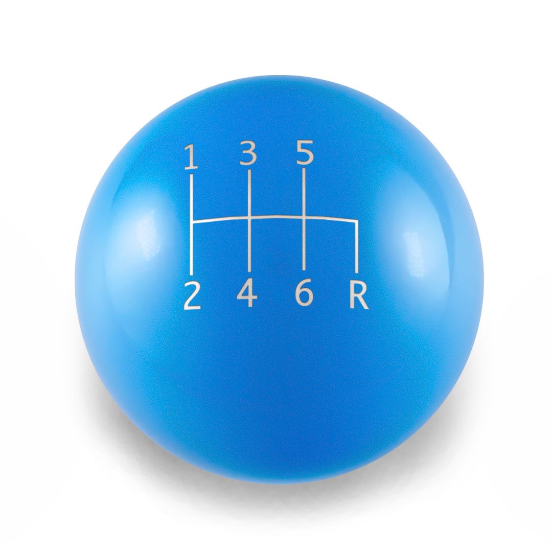 Billetworkz Weighted Shift Knob - 6 - Speed Standard Engraving for Subaru - JDMuscleShift KnobBW-KNB-SUB6-STD6-HYBL-SPHyper BlueSphere