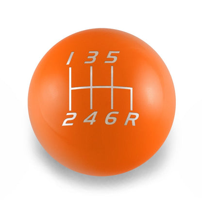 Billetworkz Weighted Shift Knob - 6 - Speed Velocity Engraving for Subaru - JDMuscleShift KnobBW-KNB-SUB6-VEL6-GORA-SPGloss OrangeSphere