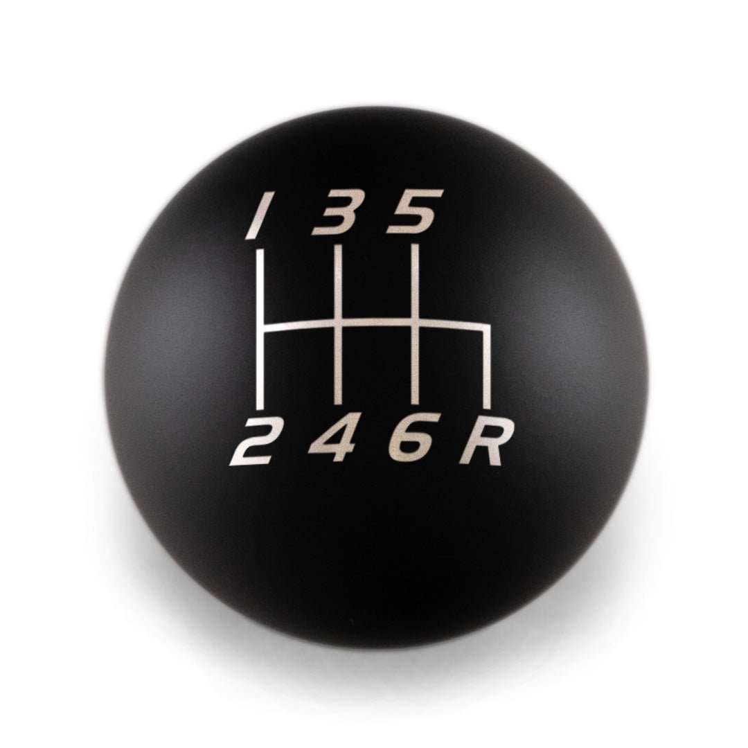 Billetworkz Weighted Shift Knob - 6 - Speed Velocity Engraving for Subaru - JDMuscleShift KnobbwzBW-KNB-SUB6-VEL6-MBLK-SPMatte BlackSphere