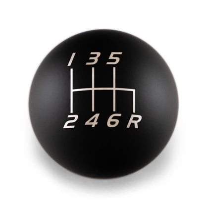 Billetworkz Weighted Shift Knob - 6 - Speed Velocity Engraving for Subaru - JDMuscleShift KnobbwzBW-KNB-SUB6-VEL6-MBLK-SPMatte BlackSphere