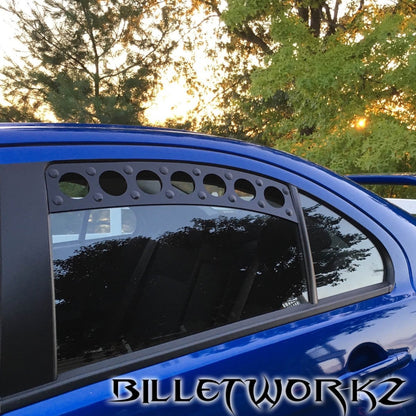 Billetworkz Window Vents Mitsubishi Lancer / Evo 2008-2015 - JDMuscleWindow VentsBW-WV-MIT-EVOX-BK-NMNo Mesh