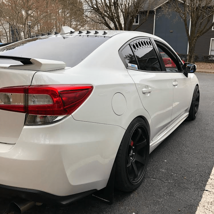Billetworkz Window Vents Subaru Impreza Sedan 2017+ - JDMuscleDoorsBW-WV-SUB-IMP-BK-NMNo Mesh