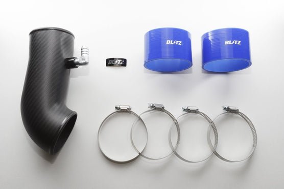 Blitz 21 - 23 BRZ / GR86 Carbon Fiber Suction Kit w/ Blue Couplers | 55302 - JDMuscleAir Intake and MAF Hosesblz55302