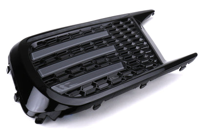 OLM Smoked Tri Bar Fog Light Bezel (No Fog Hole) - 2018-2021 Subaru WRX / STI