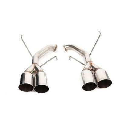 BLOX Racing [22 - 26 WRX] Muffler Delete / Axle Back Single Wall 4in - Polished Tips - JDMuscleAxle Back ExhaustsbloBXEX-51106
