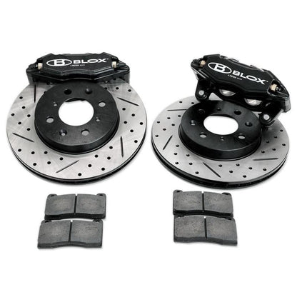 BLOX Racing [92-95 Civic] Tuner Series Front Brake Upgrade Kit - Black - JDMuscleBig Brake KitsbloBXBS-10501