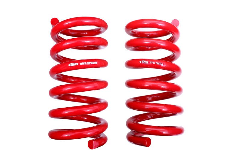 BMR 18 - 20 S550 Mustang GT MagneRide/15 - 20 GT350 Lowering Spring Set of Rear only - Red - JDMuscleShop the look 2bmrSPH767R