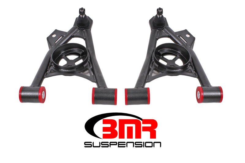 BMR Suspension 94 - 04 Ford Mustang Lower A - Arms with Polyurethane Bushings - Black Hammertone | bmrAA040H - JDMuscleSPK211502