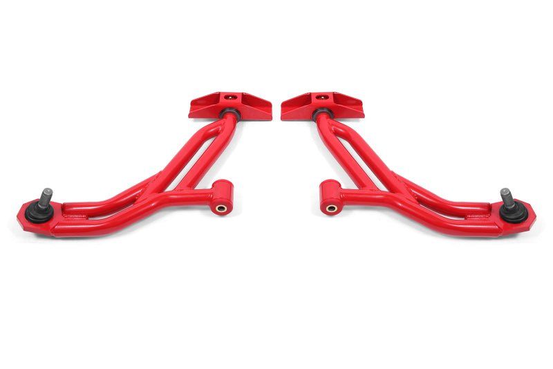 BMR Suspension AA750 Lower A - Arms for 2005 - 2014 Ford Mustang - Red, Non - Adjustable | bmrAA750R - JDMuscleSPK428037