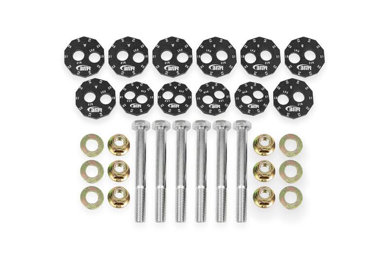 BMR Suspension Camber Bolt Kit for Chevrolet Corvette C6 Z06 and ZR1 (2006 - 2013) - Black Anodized | bmrWAK562 - JDMuscleSPK888138