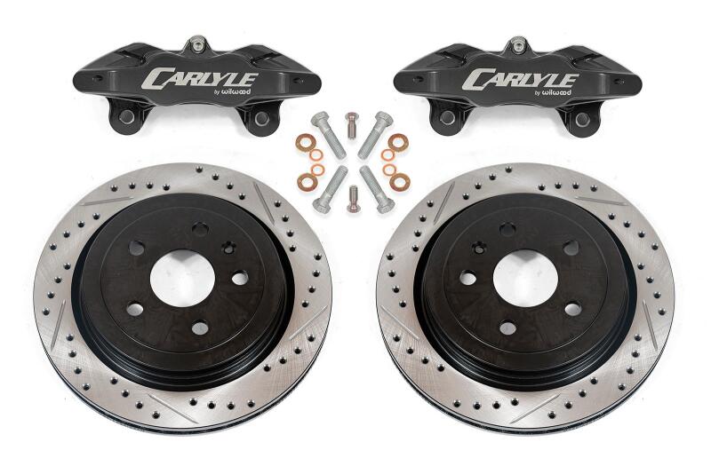 BMR Suspension Chevrolet Corvette C5 Brake Kit with 15 - inch Conversion Drilled & Slotted Rotors and Black Calipers | bmrDBK552 - JDMuscleSPK823347