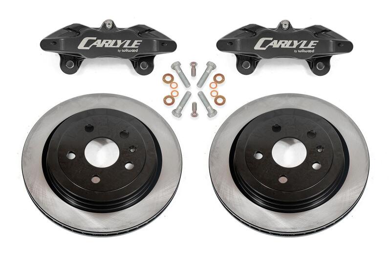 BMR Suspension Chevrolet Corvette C7 Brake Kit with 15 - inch Conversion Solid Rotors and Black Calipers (Part Number: bmrDBK570) | bmrDBK570 - JDMuscleSPK823349