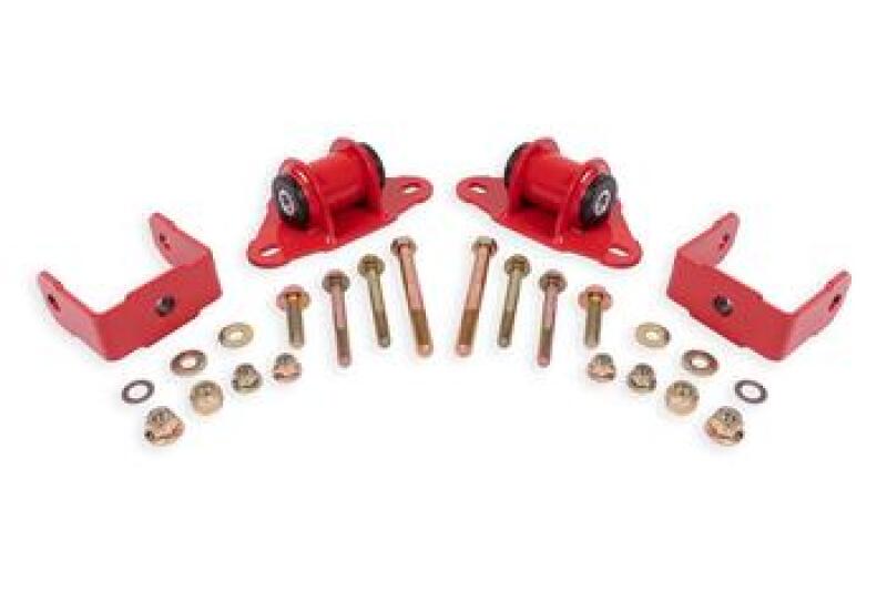 BMR Suspension Delrin Transmission/Differential Mount Kit for 2014 - 2019 Chevrolet Corvette - Red | bmrTM571R - JDMuscleSPK801902