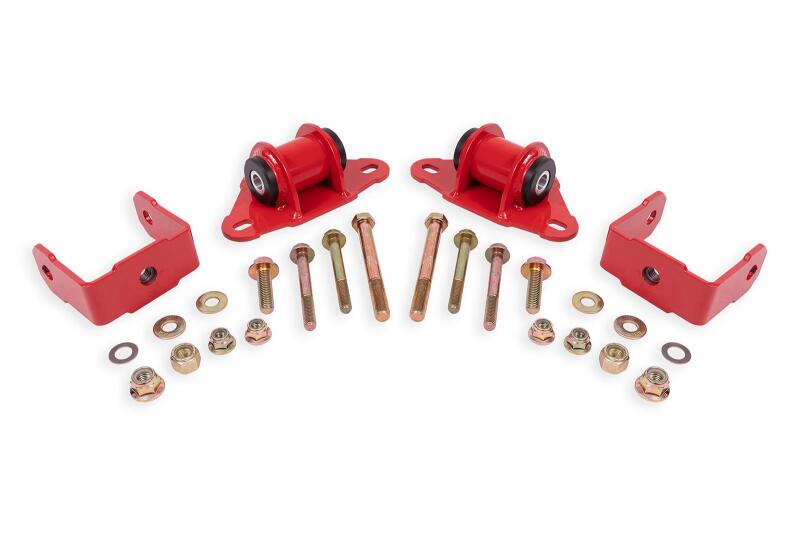 BMR Suspension Delrin Transmission/Differential Mount Kit for 2014 - 2019 Chevrolet Corvette - Red | bmrTM571R - JDMuscleSPK801902