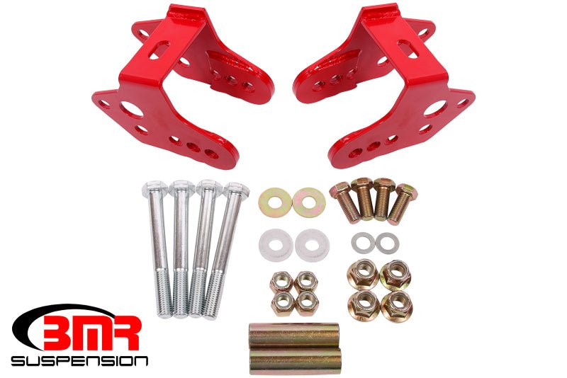 BMR Suspension Ford Mustang Control Arm Relocation Bracket - Red (Part Number: bmrCAB740R) | bmrCAB740R - JDMuscleSPK419768