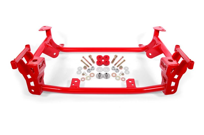 BMR Suspension Lightweight K - Member for 2015 - 2023 Ford Mustang GT (Part Number: bmrKM761R) in Red | bmrKM761R - JDMuscleSPK322829