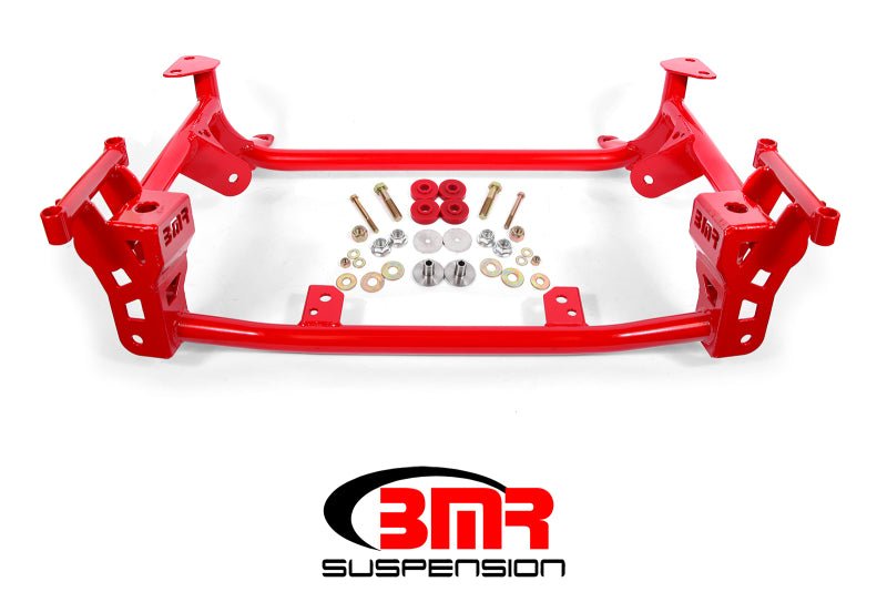 BMR Suspension Lightweight K - Member for 2015 - 2023 Ford Mustang GT (Part Number: bmrKM761R) in Red | bmrKM761R - JDMuscleSPK322829