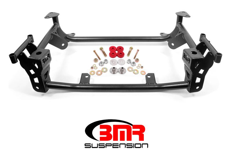 BMR Suspension Lightweight K - Member for 2015 - 2023 Ford Mustang S550 & 2024 - Current S650 - Black Hammertone | bmrKM761H - JDMuscleSPK322828