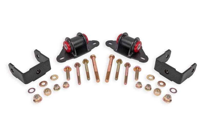 BMR Suspension Polyurethane Transmission/Differential Mount Kit for 2014 - 2019 Chevrolet Corvette C7 - Black Hammertone | bmrTM570H - JDMuscleSPK879219
