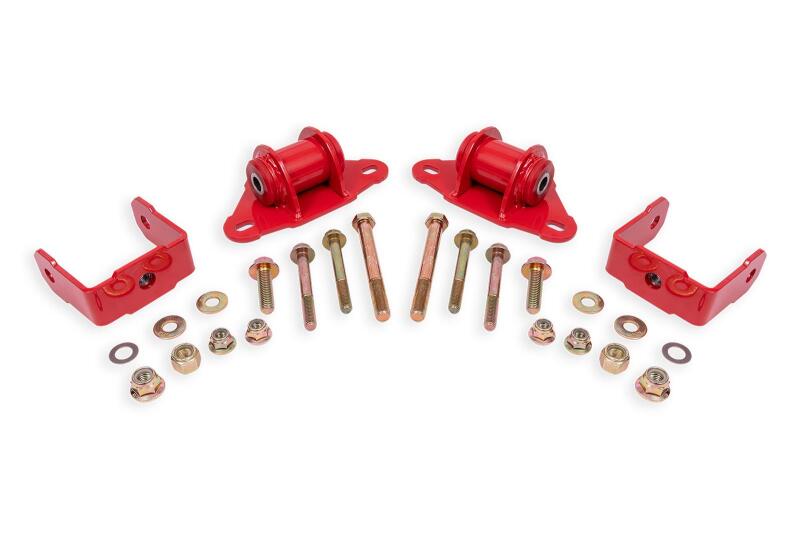 BMR Suspension Polyurethane Transmission/Differential Mount Kit for 2014 - 2019 Chevrolet Corvette - Red | bmrTM570R - JDMuscleSPK819989