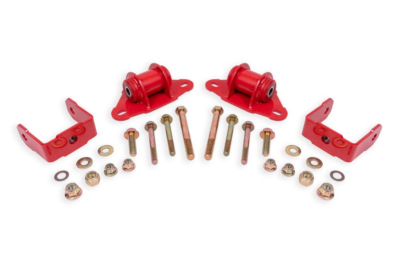 BMR Suspension Polyurethane Transmission/Differential Mount Kit for 2014 - 2019 Chevrolet Corvette - Red | bmrTM570R - JDMuscleSPK819989
