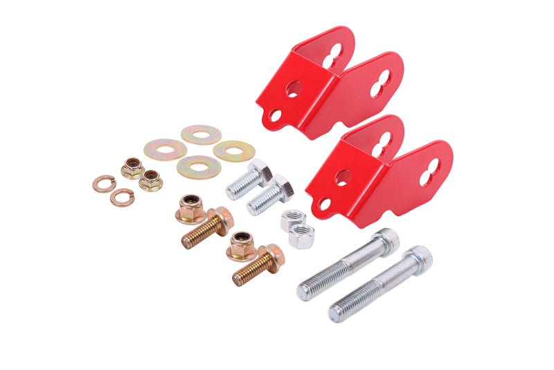 BMR Suspension Rear Camber Adjustment Lockout Kit for 2015 - 2018 Ford Mustang S550 - Red | bmrWAK761R - JDMuscleSPK207930