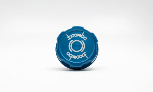 Boomba Racing 15-21 Subaru WRX/STI Aluminum Brake Reservoir Cap Blue Finish | 031010110300