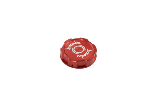 Boomba Racing 15-21 Subaru WRX/STI Aluminum Brake Reservoir Cap Red Finish | 031010110200