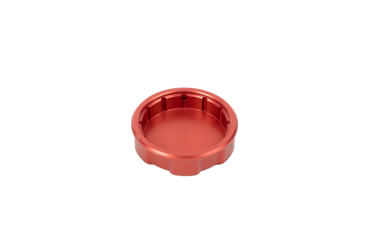 Boomba Racing 15-21 Subaru WRX/STI Aluminum Brake Reservoir Cap Red Finish | 031010110200