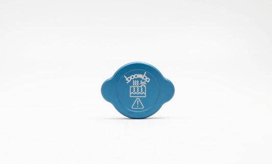 Boomba Racing 15-21 Subaru WRX/STI Aluminum Radiator Cap Cover Blue Finish | 031020110300